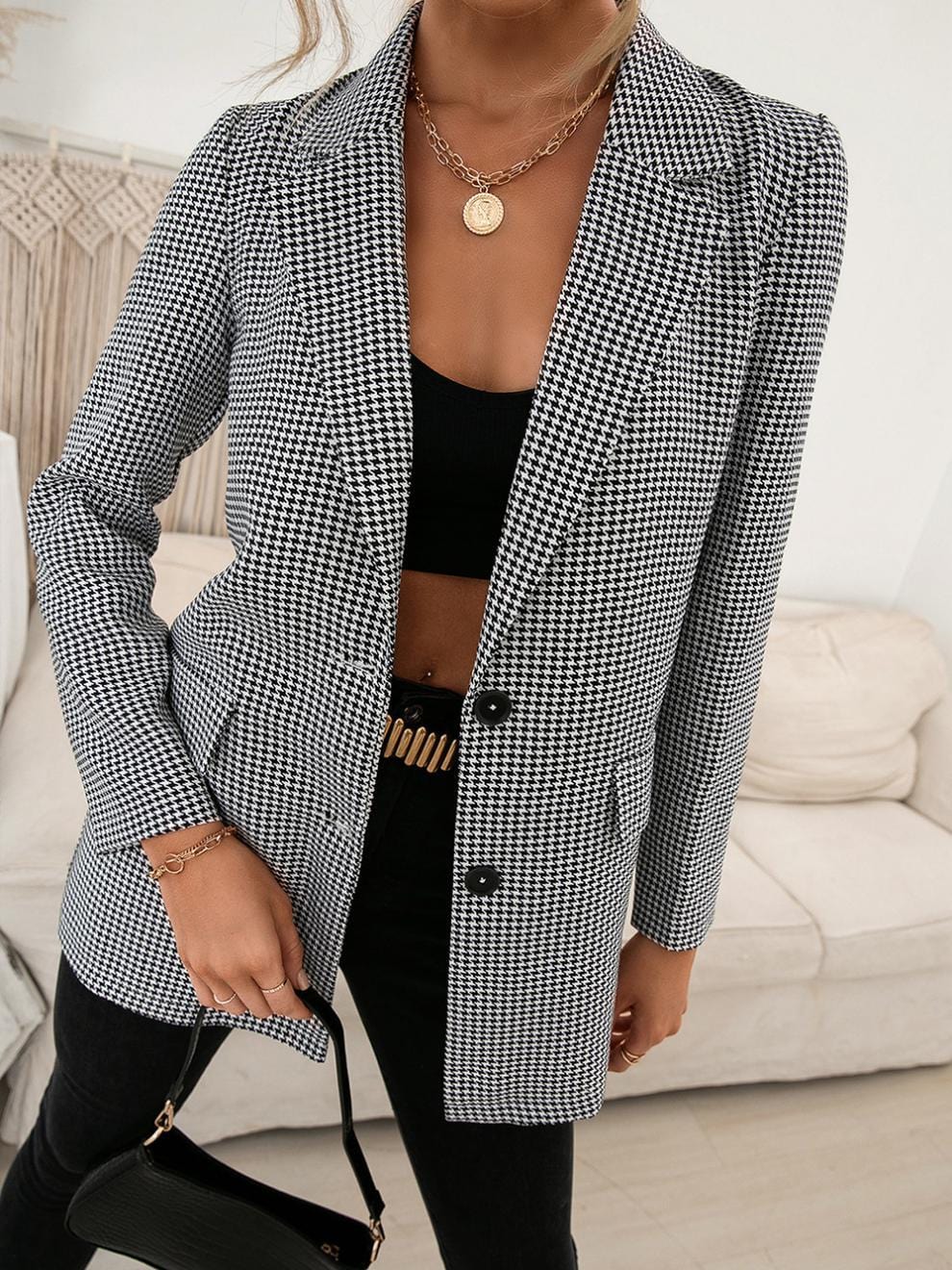 Donna Check Blazer