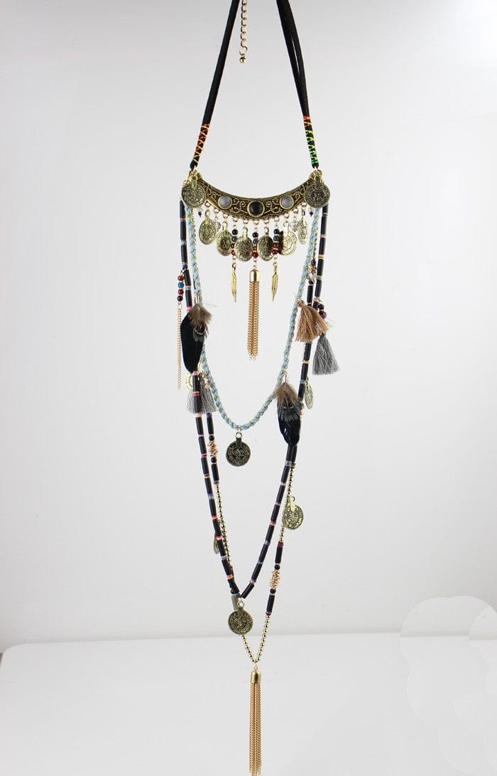 Earthly Gypsy Statement Long Necklace