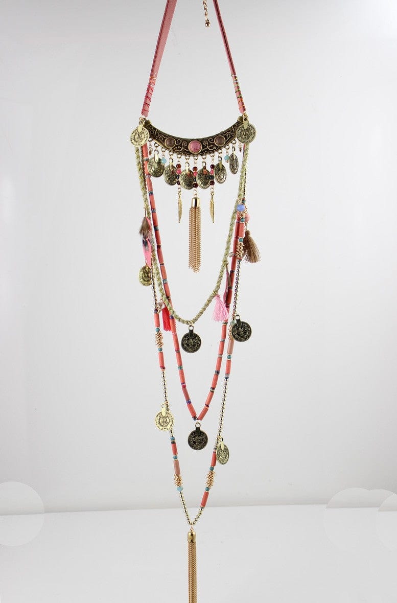 Earthly Gypsy Statement Long Necklace