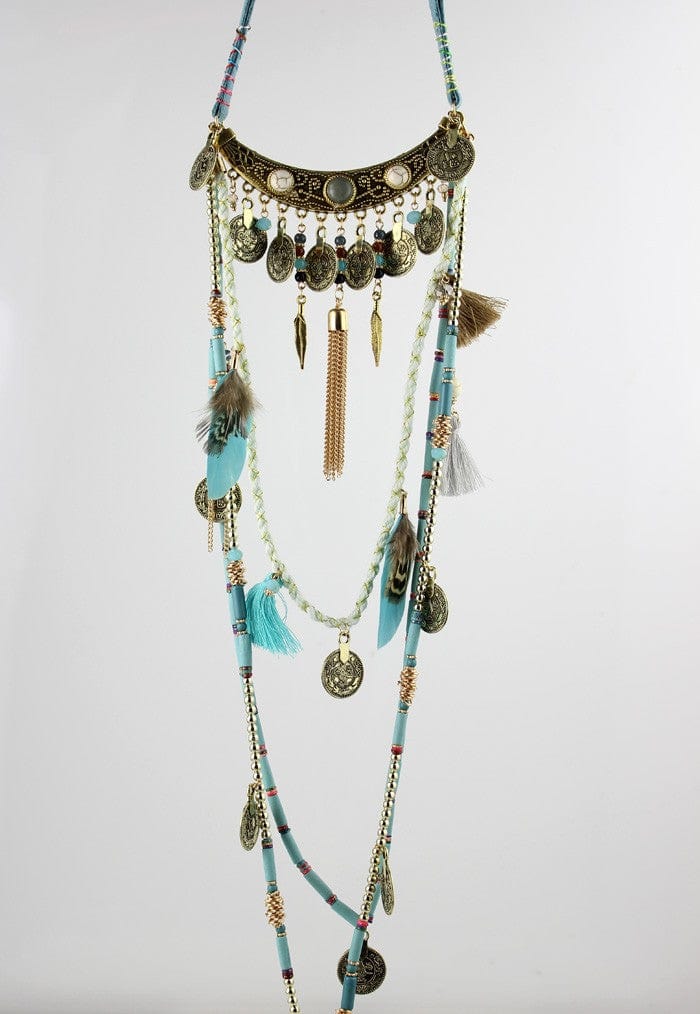 Earthly Gypsy Statement Long Necklace