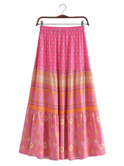 Enelia Boho Maxi Skirt (2colors)