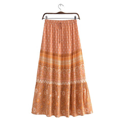 Enelia Boho Maxi Skirt (2colors)