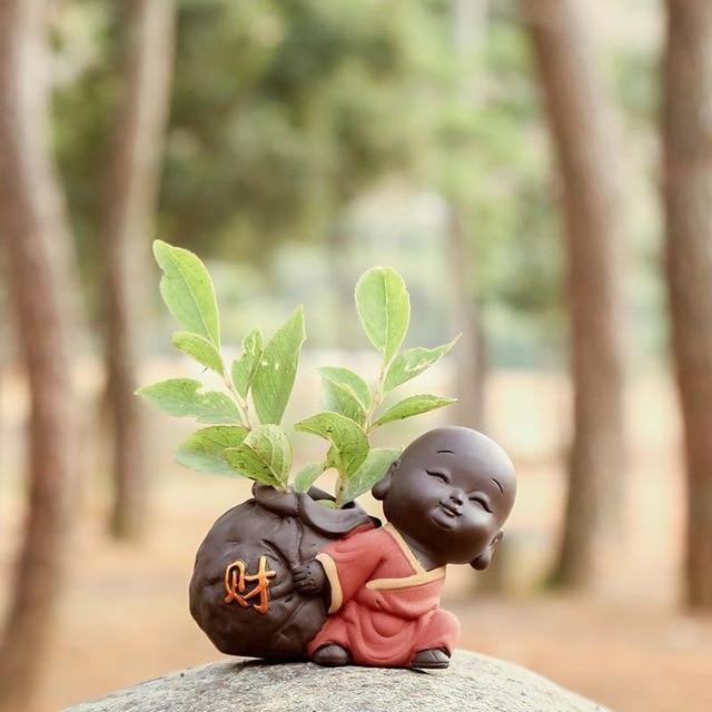 Cute Baby Buddha Flower Pot