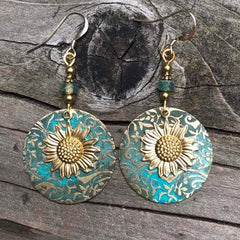 Sunflower Drop Earrings