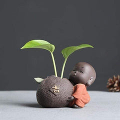 Cute Baby Buddha Flower Pot