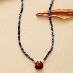 Earth Teardrop Boho Necklace