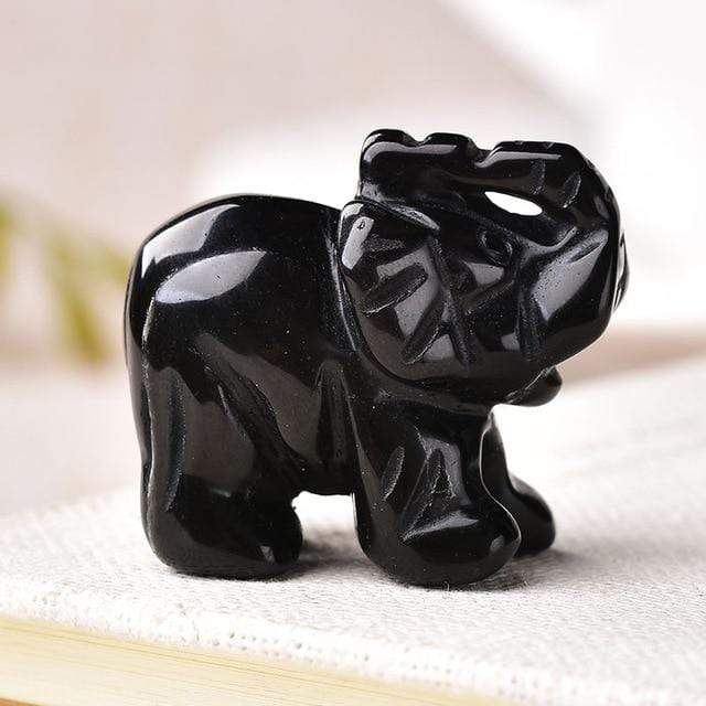 Elephant Carved Natural Crystal