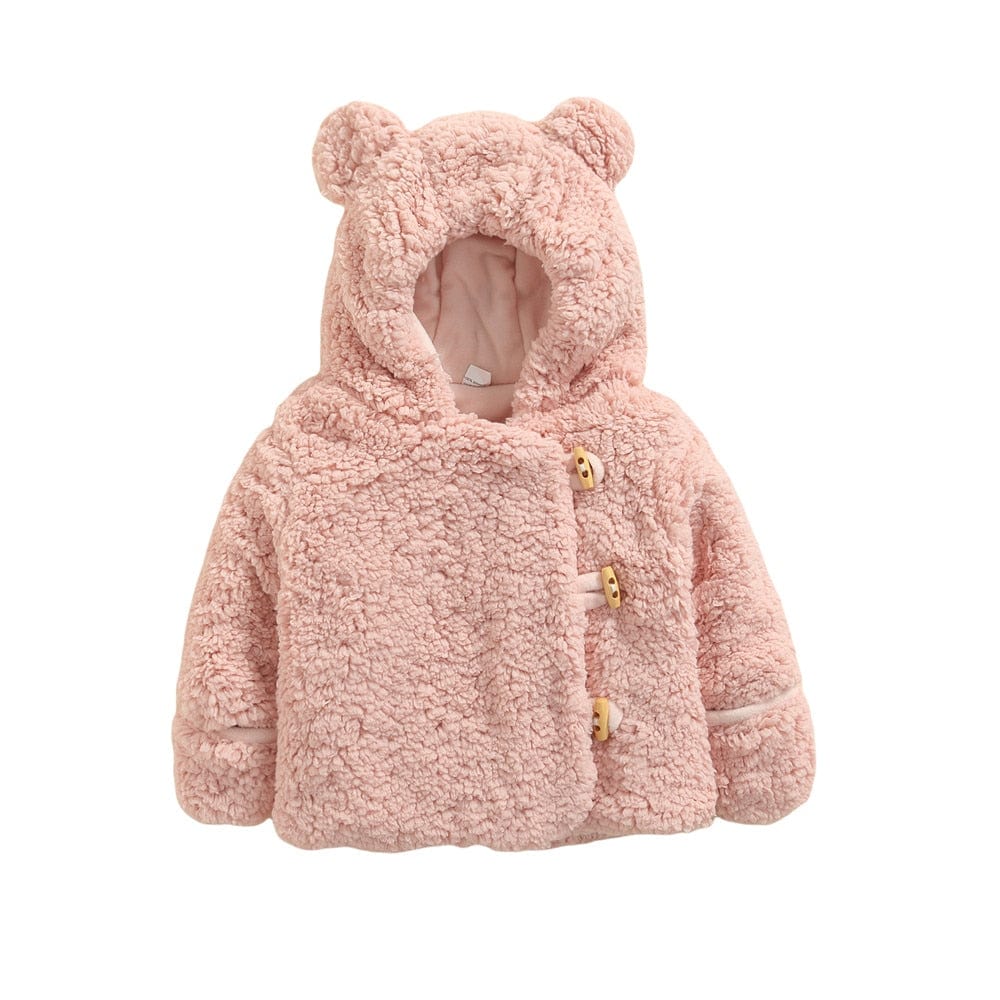 Teddy Bear Baby Velvet Hooded Coat