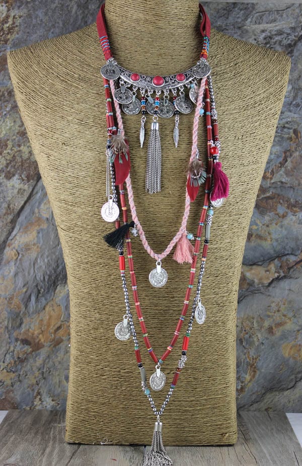 Earthly Gypsy Statement Long Necklace