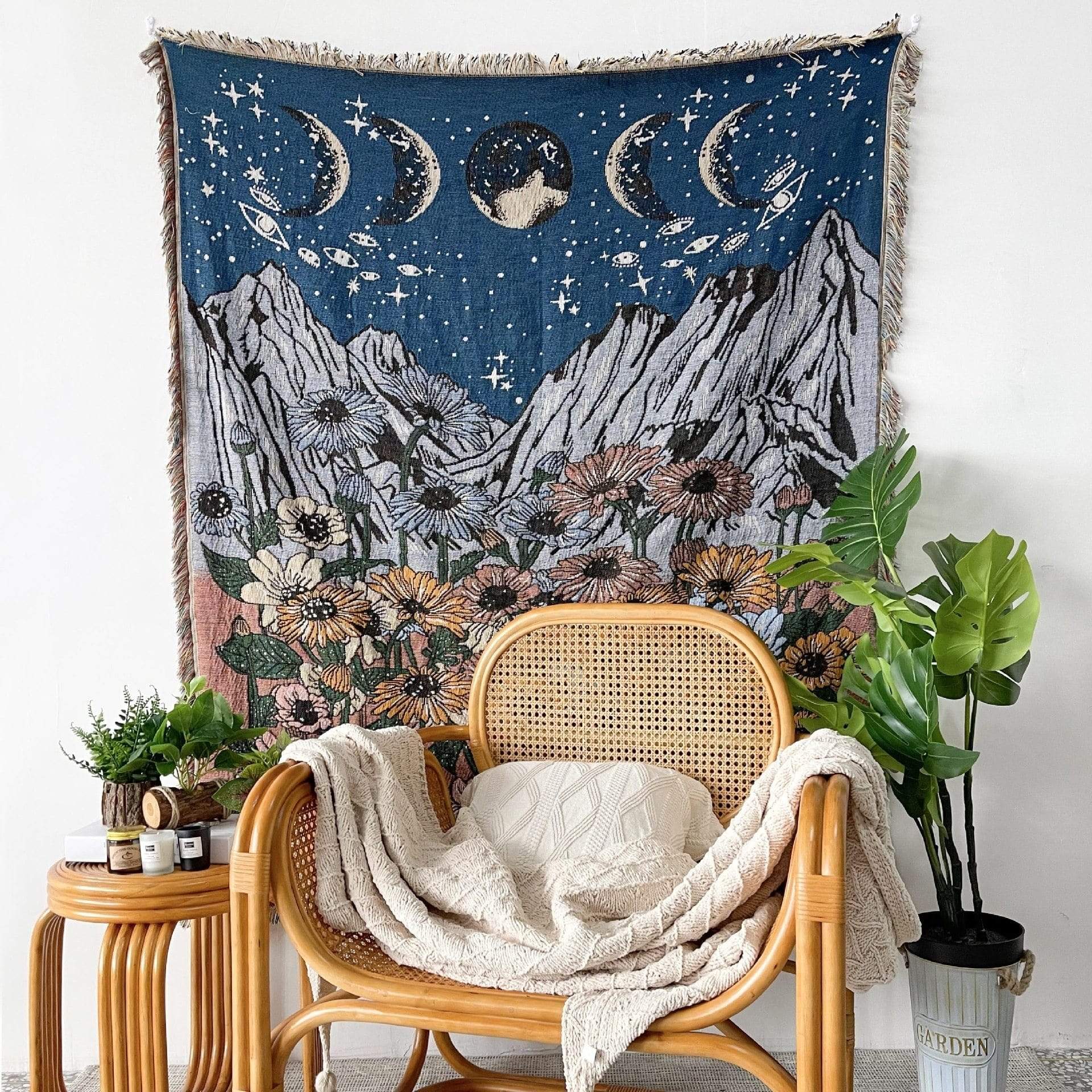 Dream Garden Throw Blanket