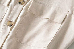 Stacie Beige Vintage Romper