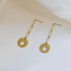 Star Chain Earrings