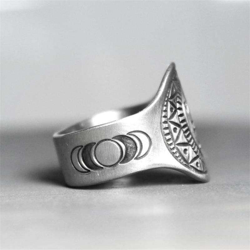 Stay Wild Moon Child Silver Ring