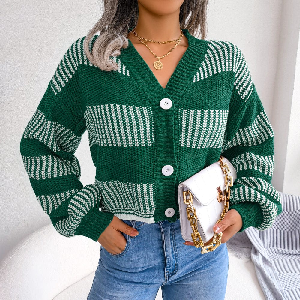 Striped Oversized Cardigan