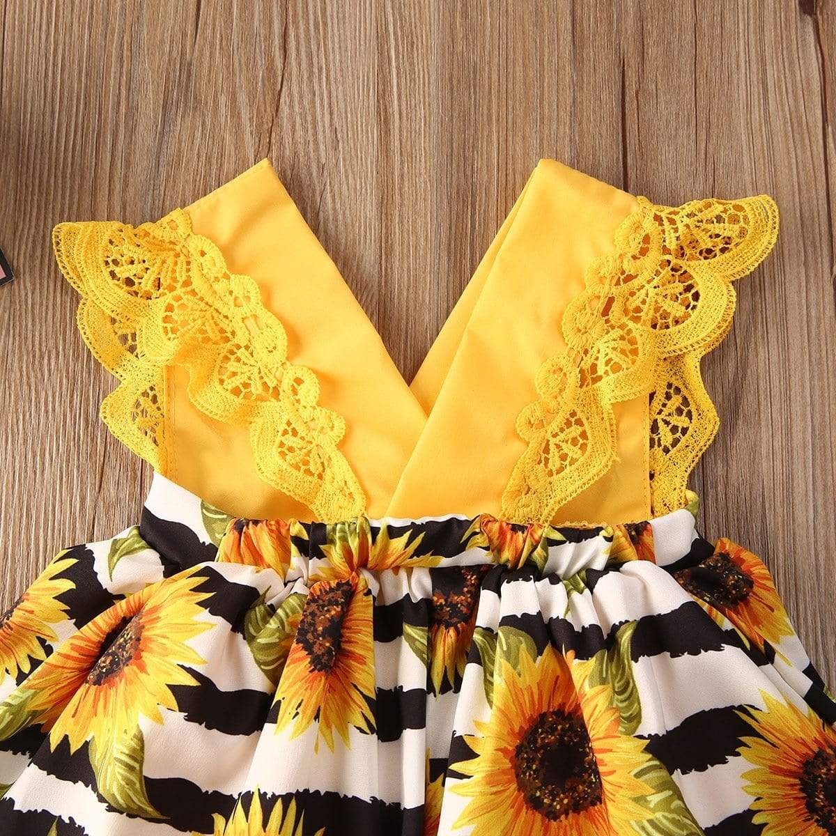 Sunflower Boho Baby Girl Outfit