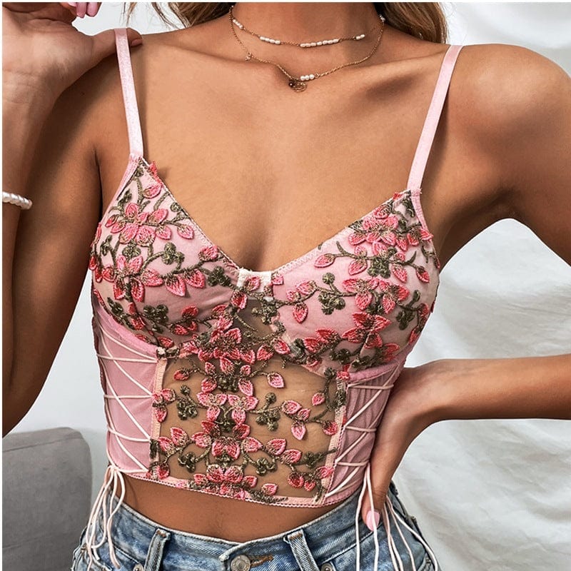 Tabitha Floral Embellished Cami Top