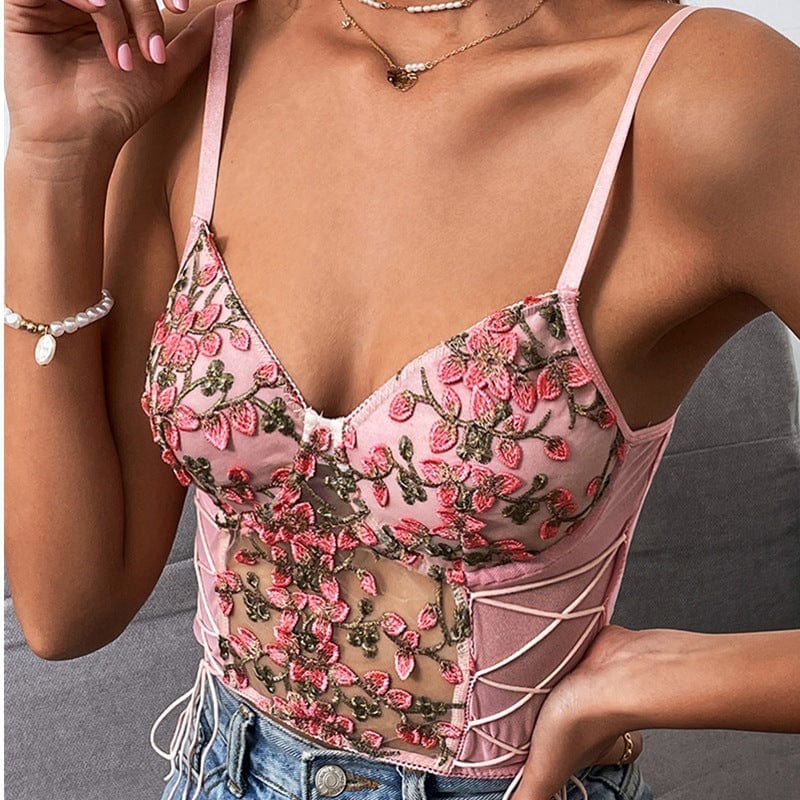 Tabitha Floral Embellished Cami Top