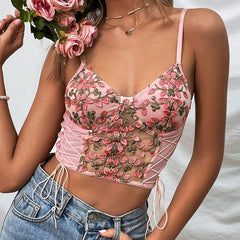 Tabitha Floral Embellished Cami Top