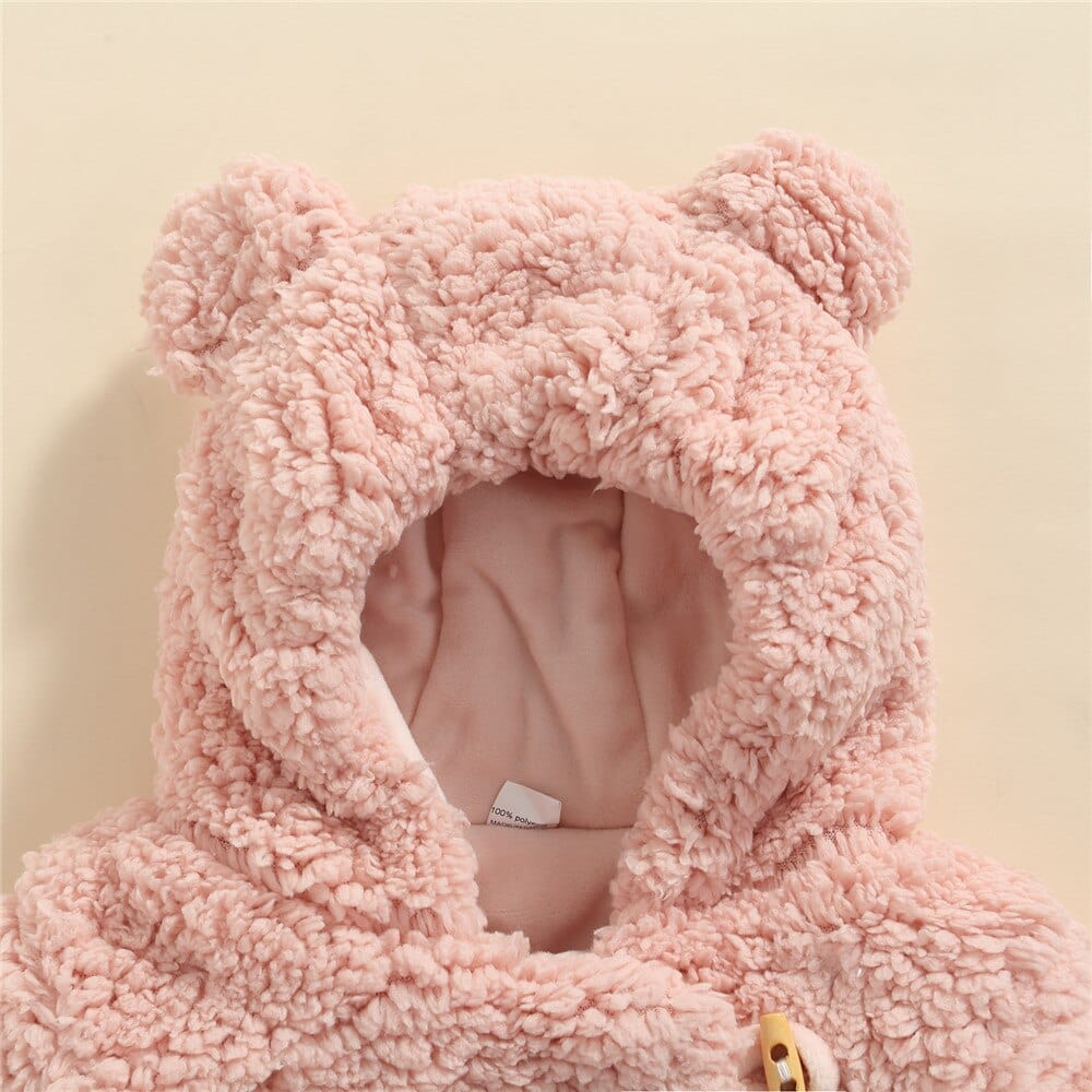 Teddy Bear Baby Velvet Hooded Coat