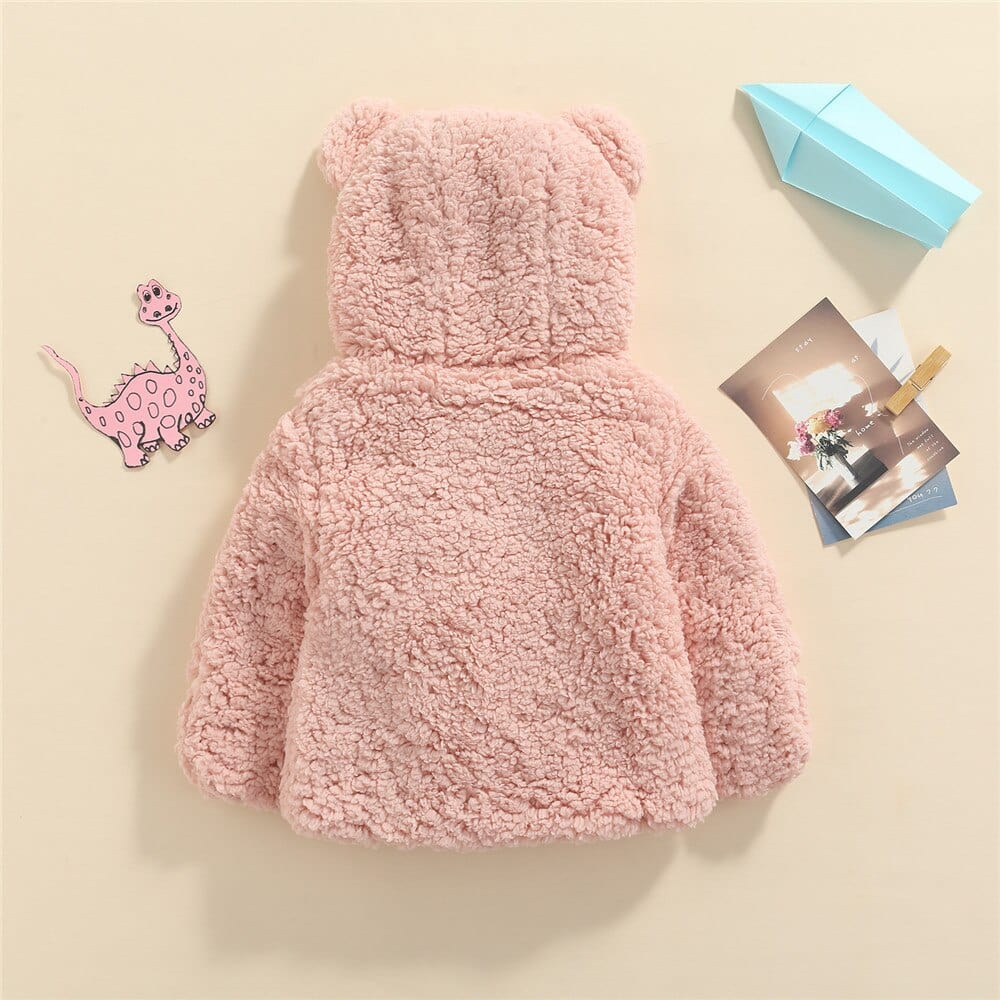 Teddy Bear Baby Velvet Hooded Coat