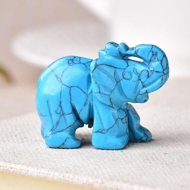 Elephant Carved Natural Crystal