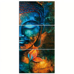 Turquoise Buddha Canvas Wall Art