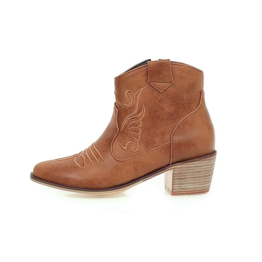 Vegan Leather Ankle Boots