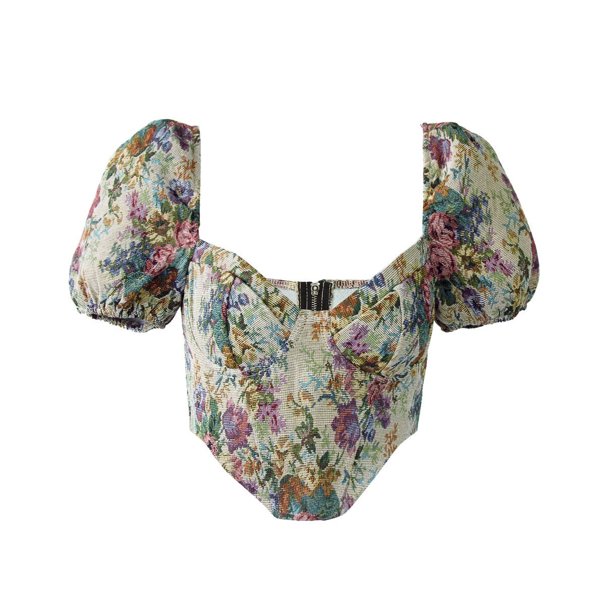 Vintage Floral Corset Top