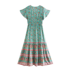 Wylie Vintage Multi Floral Maxi Dress