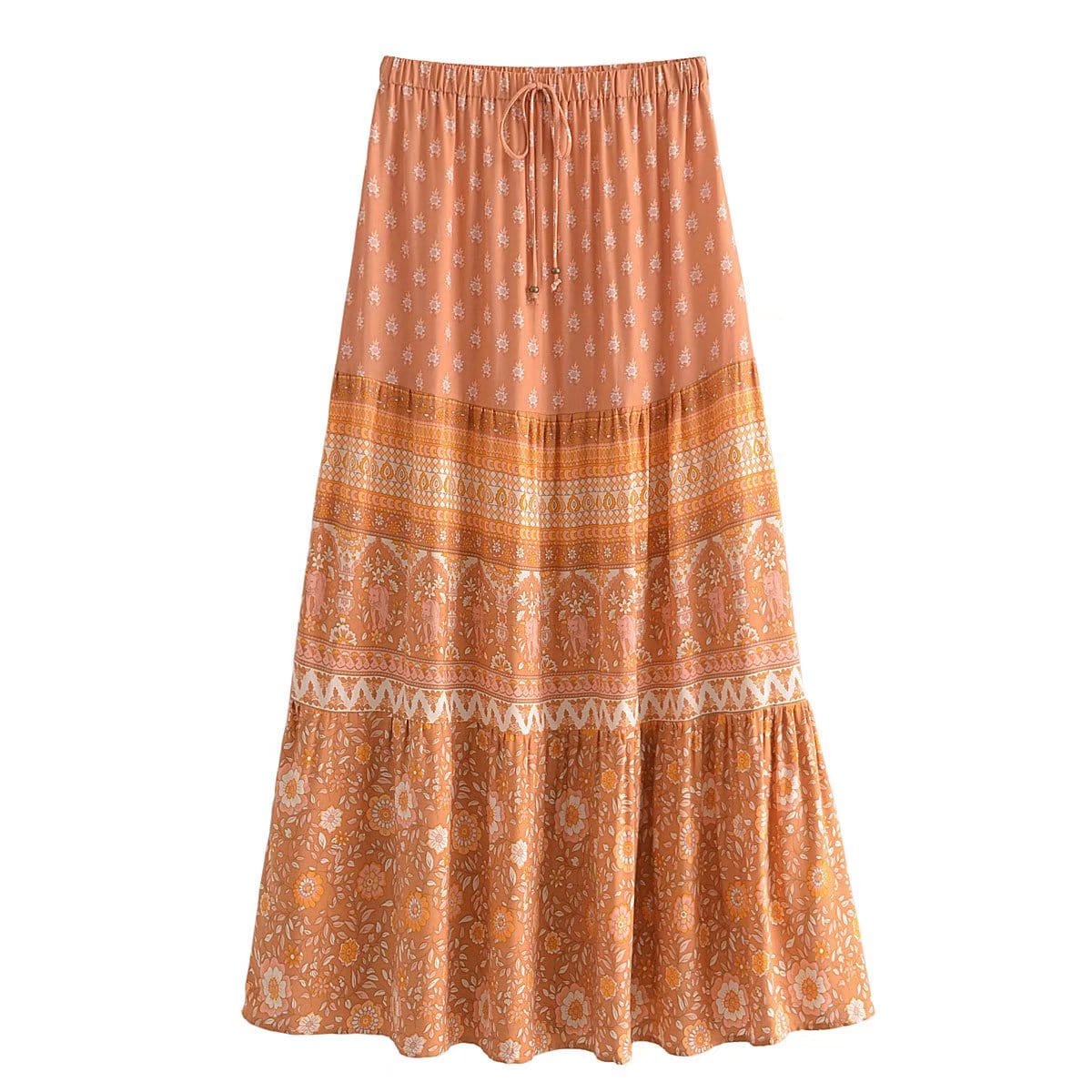 Enelia Boho Maxi Skirt (2colors)
