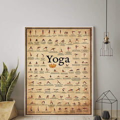 Yoga Poses Wall Poster